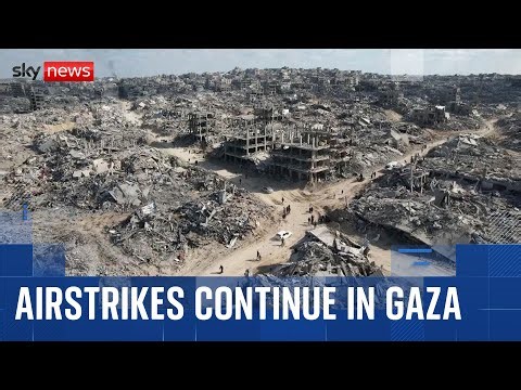 Airstrikes in Gaza continue despite ceasefire