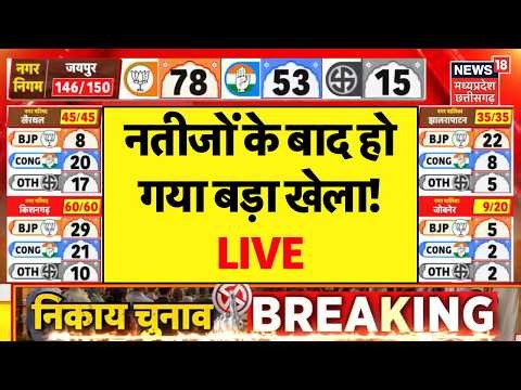 Rajasthan Nikay Election Results LIVE : निकाय चुनाव नतीजों के बाद हो गया बड़ा खेला! BJP Vs Congress