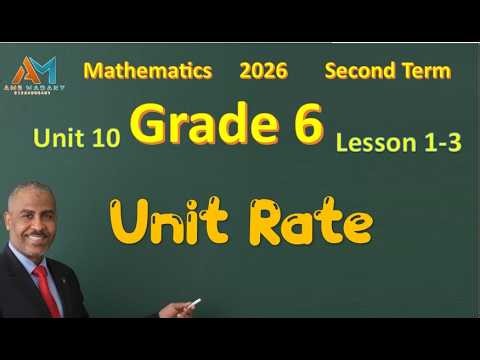 Grade 6 Math: Unit 10 | Lessons 1-3 | Unit Rate Explained!
