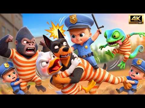 Brave Prison Escape Adventure 🔐🚔 | Police Adventure | Kids Story + Songs | Billion Surprise Toys
