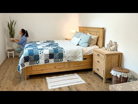 Slow Living in a Cozy Tiny House. Bedroom Room Tour. How I Decorated My Bedroom