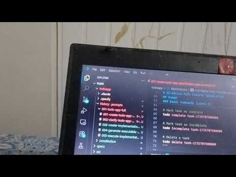 AI Native TODO Console Application developed by Muhammad Omer Abbasi.