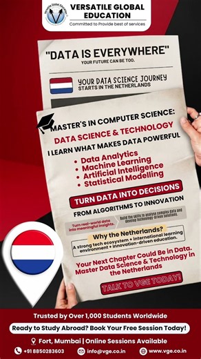 Study Master's in Data Science in the Netherlands | Admission Process & Requirements #studyabroad