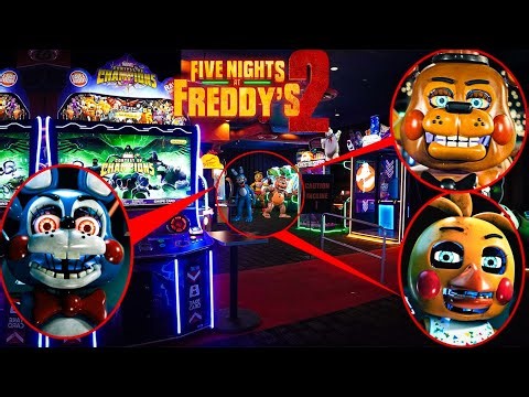 IF YOU SEE TOY FREDDY, TOY BONNIE & TOY CHICA FIVE NIGHTS AT FREDDYS 2 AT AN ARCADE IN REAL LIFE RUN