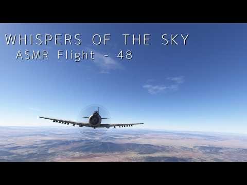 ASMR Flight | A-1 Skyraider over Near Kingman, Arizona (No Commentary) //48