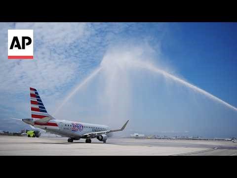 First direct US-Venezuela commercial flight in 7 years lands in Caracas