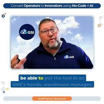 Aaron Webb (GSI) shares a customer story of using no-code for true innovation agility