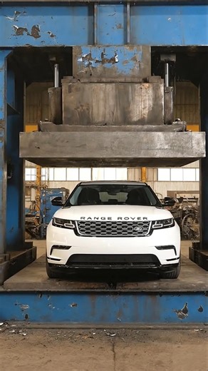 Crushing Expensive range rover Cars is PEAK Satisfying Content 😍 #rangerover