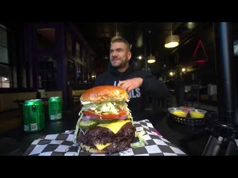 NO ONE HAS EVER FINISHED THIS GIANT AMERICAN SMASH BURGER CHALLENGE | Joel Hansen