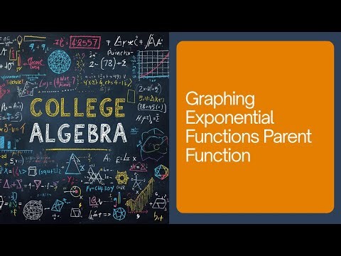 Graphing Exponential Functions Parent Function - College Algebra