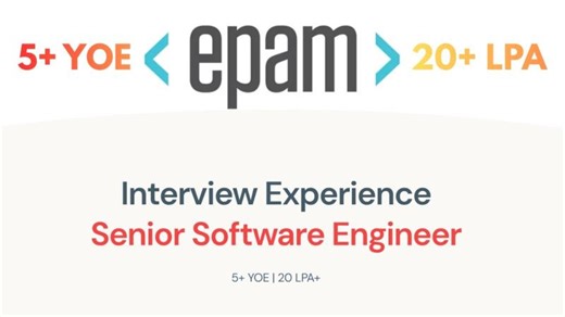 .NET Developer Interview Experience at EPAM Systems | Being Pro Coder posted on the topic | LinkedIn