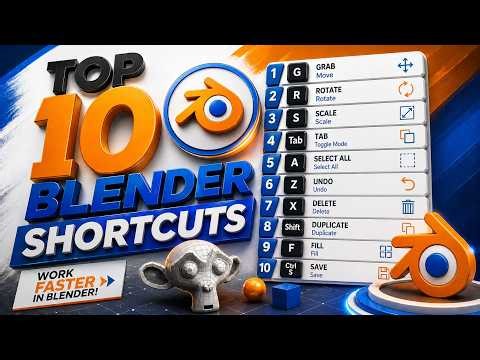 Learn Blender FAST with These 10 Essential Shortcuts #blender #blendertips