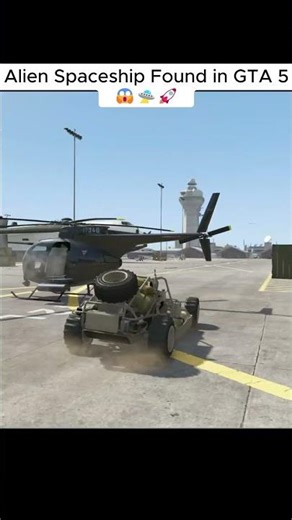 Alien Spaceship Found in Grand Theft Auto V 😱🛸🚀 | Secret UFO #Shorts