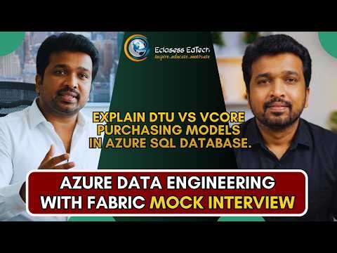 DTU vs vCore Purchasing Model Explained | Azure SQL Database Mock Interview