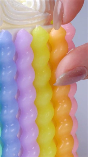 #shorts Rainbow Jelly Cake Decorating, Satisfying Video Top Cake #cake #satisfyingcake