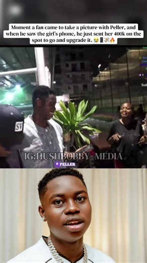 Moment a fan came to take a picture with Peller, and when he saw the girl’s phone, he just sent her 400k on the spot to go and upgrade it. 😭📱💸🔥. @₱ɆⱠⱠɆⱤ @JARVIS AI