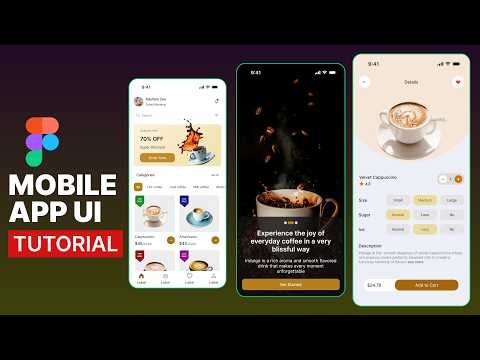 Ecommerce Mobile App Design Tutorial in Figma - (UI/UX)