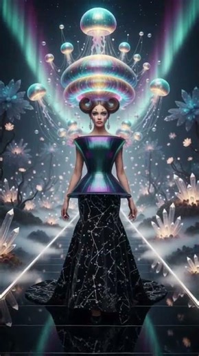 🌌Alien's Runway From Another Planet!#fashion #viral #viralvideo Alienfashion#AlienEntry