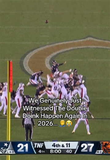 Litterally can’t tell the difference | double doink field goal