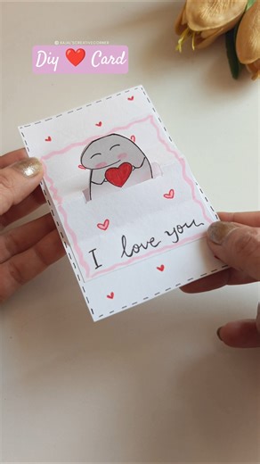 DIY Handmade Pop-Up LOVE CARD for in Minutes!