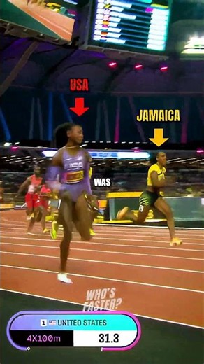 USA vs Jamaica: Track and Field's Greatest Rivalry! 😱🇺🇸 #trackandfield