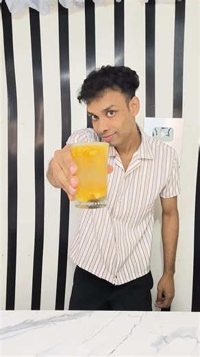 Refreshing Mango Juice Drink Recipe | Easy Homemade Summer Mango Drink #shorts