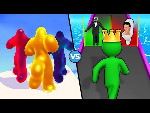 Blob Runner 3D Game VS Giant Rush Game_All Level Up In Android Gameplay iOS