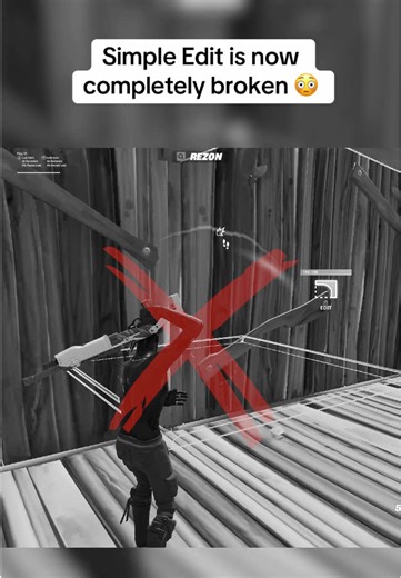 Simple Edit is now competely broken 💀 #fortnite #fortniteclips #fortnitememes #fortnitesimple