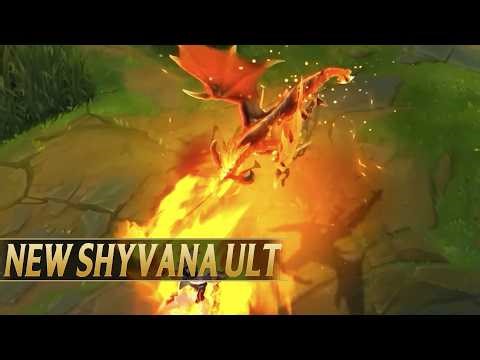 SHYVANA REWORK NEW ABILITIES GAMEPLAY - League of Legends