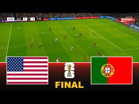 USA vs PORTUGAL - FINAL FIFA WORLD CUP 2026 | Full Match All Goals | Pes 21 Gameplay Simulation