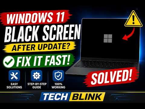 Fix Windows 11 Black Screen After Update in Minutes!