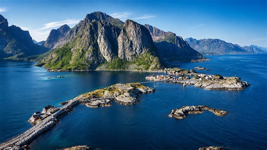 This village exists between walls of rock