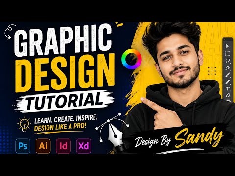 Graphic Design Tutorial for Beginners 🔥 | Design Like a Pro | Design By Sandy