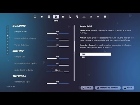 Fortnite best kbm settings and controller