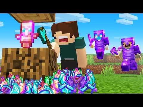 Minecraft Manhunt, but One Block is Secretly OP…