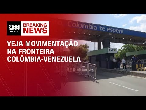 Repórter da CNN mostra movimentação na fronteira da Colômbia com Venezuela | AGORA CNN
