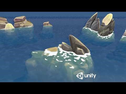 AquaFlow — Stylized Procedural Water Shader for Unity URP