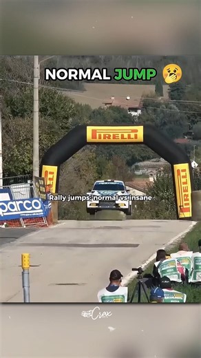 Rally Normal Jump vs INSANE Jump 😳🔥 | Rally Car Edit #Shorts