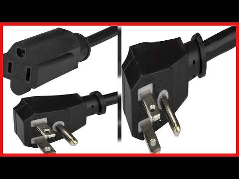 Reliable 18in AC Power Extension Cord for Your Home Office and Workstation