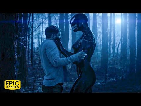 Sexy Venom Saves Eddie Brock During The Forest Battle - Venom