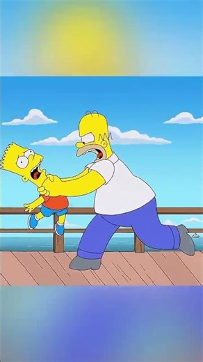 Homer breathes Fire at bart 🤣🤣 #t #thesimpsons #simpsons #cartoon #funny #animation