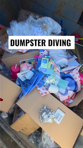 Dumpster diving surprise left by employees #dumpsterdiving
