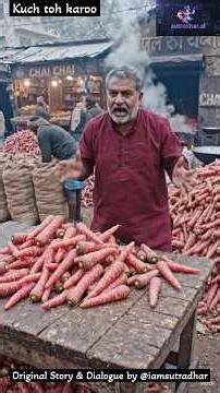 Winter, milk, ghee… and mountains of red carrots #gajarkahalwa #gajar #winterdish #aifood #aivideo