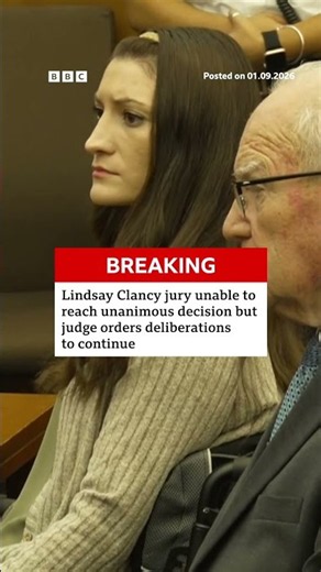 Jurors in the trial of Lindsay Clancy remain deadlocked. #BBCNews