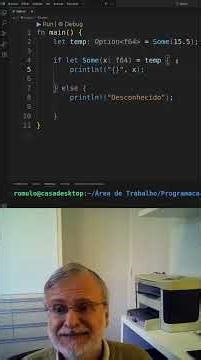 83. Linguagem Rust, Iflet sem Else, Rômulo Silva de Oliveira, #shorts #rust #rustlang #iflet #option