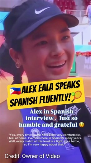 Alex Eala's Post Match Interview After Winning Over Anastasia Pavlyuchenkova at Madrid Open 2026🇵🇭🎾💕