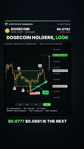 If You Hold Dogecoin, You Need to See This Chart | Dogecoin Wyckoff Analysis Today