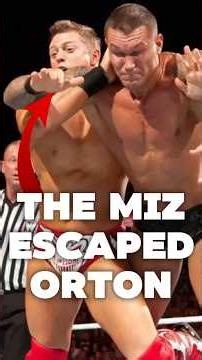 When The Miz escaped Randy Orton again and again #wwe #wrestling #shorts