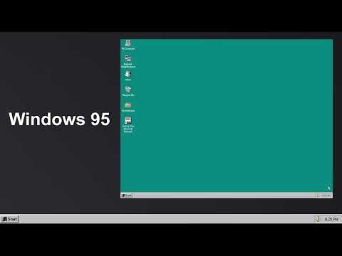 Windows TaskBar Evolution - 95 / 11 26H1