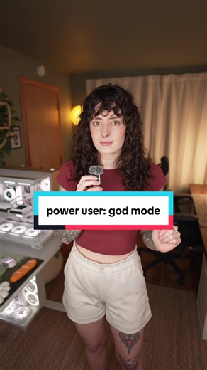 Power User | hidden settings menu called God Mode #tech #techgirl #pcbuild #pcgaming #desksetup @Microsoft @Windows